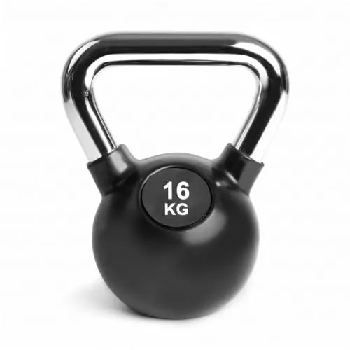 Black Snake Kettlebell Chrom Kugelhantel gummiert