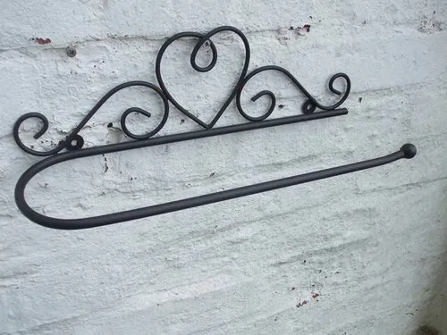 Handtuchstange Wandhandtuchhalter Küchenrollenhalter aus Eisen Landhaus
