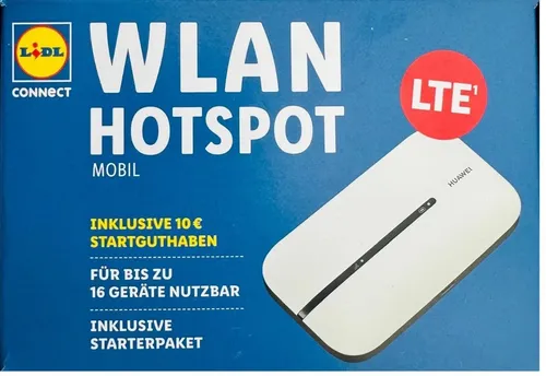 WLAN Hotspot Huawei Mobiler LTE 150 Mbps Tragbarer Router inkl 10 Euro Guthaben