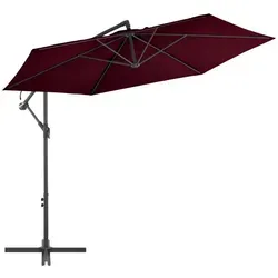 furnicato Ampelschirm mit Aluminium-Mast 300 cm Bordeauxrot