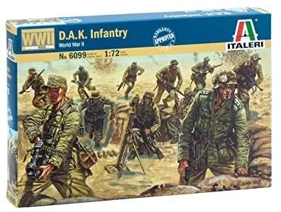 ITALERI, Bemalbare DAK-Infanterie, 1/72, ITA6099 von Italeri