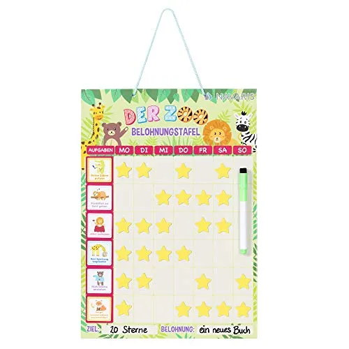 Navaris Belohnungstafel Wochenplaner Magnettafel für Kinder
