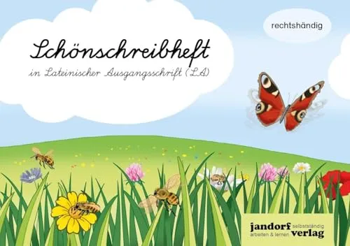 Schönschreibheft in LA: rechtshändig