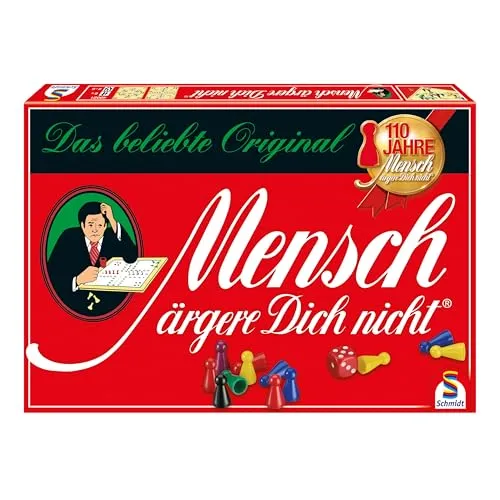 Schmidt Spiele 49021 Mensch ärgere Dich Nicht, Standardausgabe, Würfelspiel