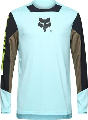 Fox Head Defend LS Jersey Modell 2024 L - Langarmtrikot für Mountainbiker, bietet optimale Bewegungsfreiheit und ist aus strapazierfähigem Material gefertigt.