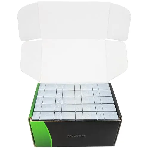 HASKYY Auswuchtgewichte Klebegewichte Stahlgewichte Silber verzinkt 100x Kleberiegel 60g mit Abrisskante 6KG Silber 4x5g+4x10g