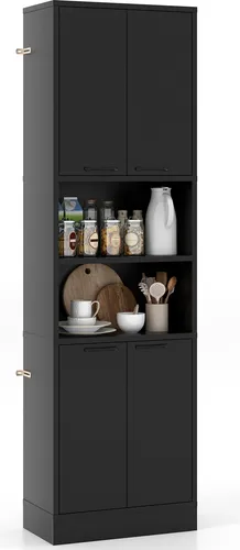 Küchenschränke Schwarz von Costway