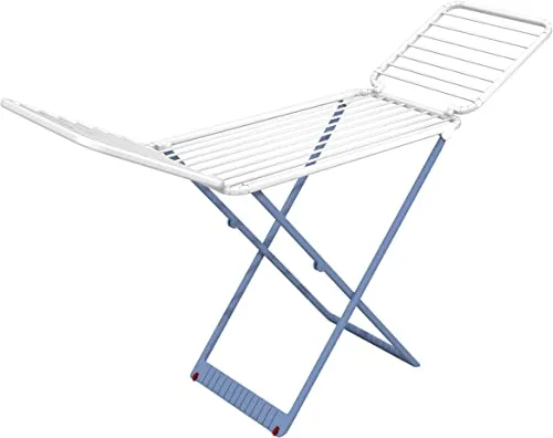 Vileda Perla Wäscheständer mit Rädern, 20 m Trockenlänge, 100% Harz, 190 x 54.5 x 90 cm