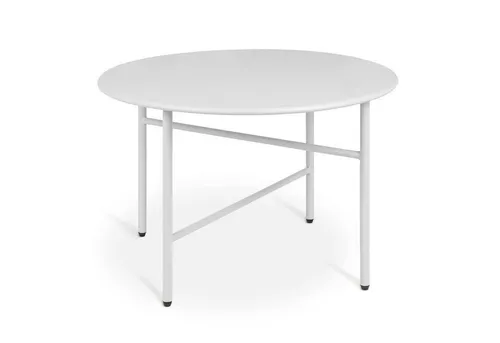 bomoe Beistelltisch Finn, rund, kratzfest, Ø 53 cm in weiß von bomoe