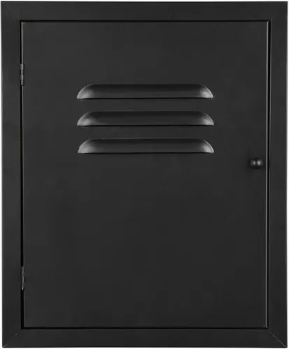 Schüsselkasten aus Metall Schwarz - Stilvolle Schlüsselbox für Flur und Büro - Wandmontierte Schlüsselbox aus robustem Metall mit 8 Haken, ideal für Ordnung im Eingangsbereich. Modernes Design in Schwarz.