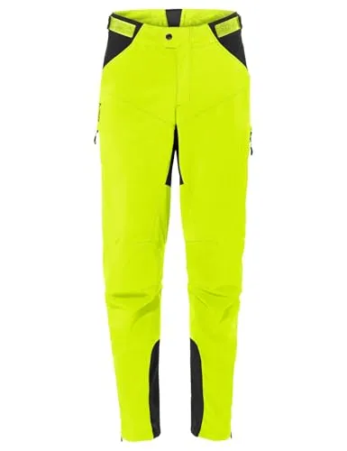 Vaude Qimsa Softshell Pants II - Radhose Gr. S in Gelb/Grün - Lange Bike Softshellhose mit robusten Verstärkungen, winddicht und atmungsaktiv. Ideal für Mountainbiking. Material: 88% Polyester, 12% Elasthan. Entdecken Sie weitere Vaude Produkte im Bergfreunde.de Online-Shop!