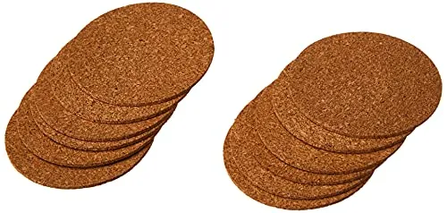 dünne Korkuntersetzer/Glasuntersetzer aus Kork Durchmesser 9,5cm 12