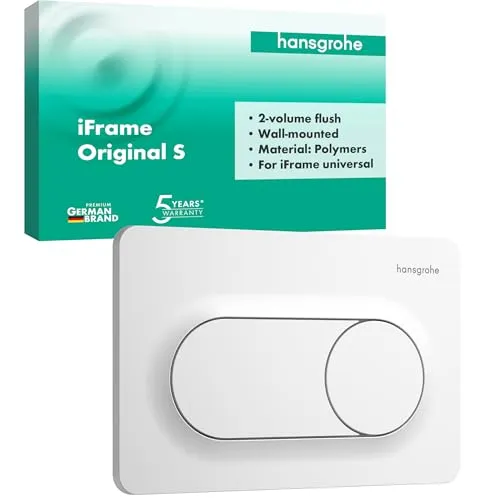 hansgrohe iFrame Original S Betätigungsplatte für 2-Mengen-Spülung