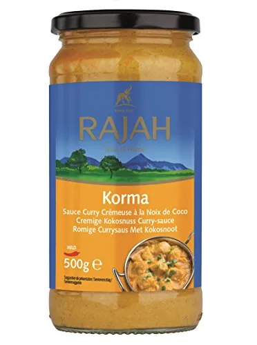 Rajah Korma Kokos-Curry-Sauce, 500 Gramm