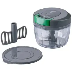 FACKELMANN Chefkoch Multi-Zerkleinerer 5-teilig – Vielseitiger Küchenhelfer - Universalzerkleinerer mit Mix-Einsatz zum Verrühren, ideal zum schnellen Schneiden von Obst, Gemüse, Kräutern und Nüssen – perfekt für kreative Kochabenteuer!