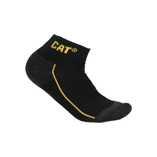 CAT Sneakersocken Robust schwarz - 3er Pack - Hochwertige Arbeitssocken für optimalen Tragekomfort, ideal für harte Einsätze und lange Arbeitstage.