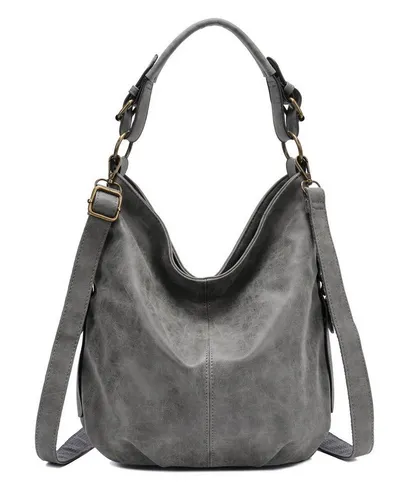 Produktbild ITALYSHOP24 Schultertasche DAMEN SHOPPER Hobo Bag