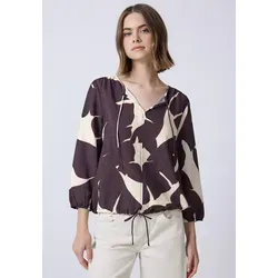 STREET ONE STUDIO Shirtbluse mit Tunnelzug am Saum rot 34 EU