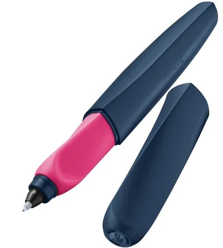 Pelikan R457 Blueberry Harmony Tintenroller Twist Universell für Rechts-/Linkshänder, blau/pink