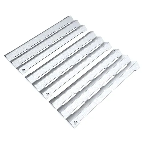 teileplus24 BR09-3-SM Gasgrill Edelstahl Brennerabdeckung kompatibel mit Napoleon Triumph T410 | Flavorizer Bars | Passgenau | Rostfrei | Brennerschutz