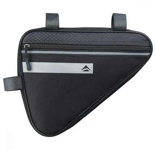 Merida RAHMENTASCHE TRIANGLE 3L Schwarz/Grau - Praktische Rahmentasche mit 3 Litern Stauraum für Werkzeug und Snacks. Robustes, wasserabweisendes Material und reflektierende Elemente sorgen für Sicherheit und Ordnung auf jeder Fahrt.