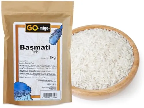 1kg Basmati Reis Premium Qualität 1000g GOmigo