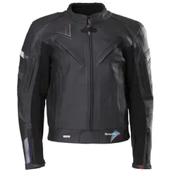 Modeka Tourrider Lederjacke für Männer, Größe 29, schwarz - Motorradjacke aus hochwertigem Rindnappaleder, mit TFL Cool System® für optimale Temperaturregulierung und herausnehmbarer Sympatex®-Z-Liner-Membrane für besten Wetterschutz.