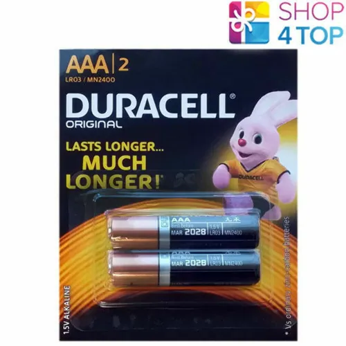 Duracell Duralock Aaa Lr03 Alkali-Batterien Pack Original Micro E92 NEU 2