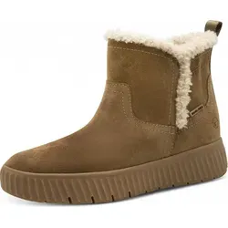 Tamaris Comfort Damen Stiefel in Beige, Größe 40 - Wanderschuhe mit warm gefüttertem Velourleder und flachem Absatz für optimalen Komfort bei jedem Schritt.