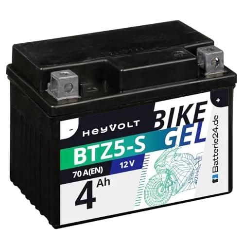Produktbild HeyVolt GEL Motorradbatterie 12V 4Ah