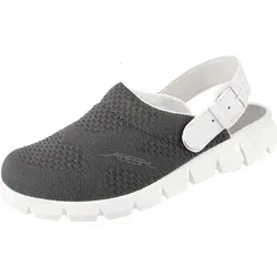 ABEBA 7328 DYNAMIC Clogs für Herren - Robuste Clogs in Anthrazit mit rutschhemmender TPU-Laufsohle und auswechselbarer Active Comfort Einlegesohle für optimalen Tragekomfort.