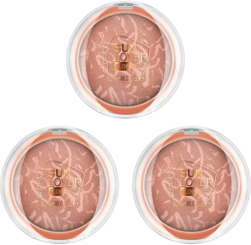 Catrice Bronzer-Puder Sun Lover Glow Bronzing Powder, 3-tlg., mit marmorierter Textur