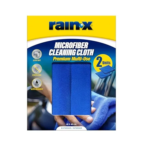 Rain-X Mikrofasertücher für Auto, Motorrad, Boot & Haushalt - 2 STK.