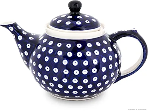 Kaffee- & Teekannen Blau von Bunzlauer Keramik