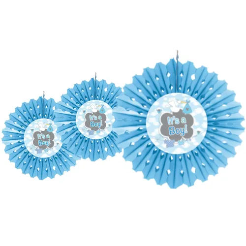 Wabenball Jungen Babyparty Hänge-Dekoration Honeycomb Baby Shower Pullerparty