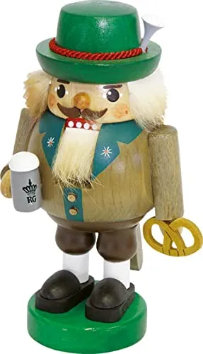 Richard Glaesser Nussknacker Bayer, 18 cm - Traditioneller Nussknacker aus dem Erzgebirge, handgefertigt aus Holz und ein einzigartiges Stück Handwerkskunst für Ihre Weihnachtsdekoration.