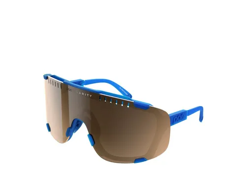 POC Sportbrille POC Devour Sunglasses Opal Blue Translucent Brown Silver Mirror