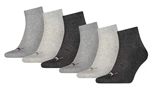 Sportsocken Quarter - 3 Paar in grau von PUMA
