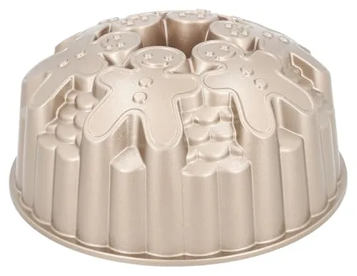 Birkmann RBV Gugelhupfform - Goldgelb - Ø 22 cm - Aluminiumguss - Lebkuchenmänner