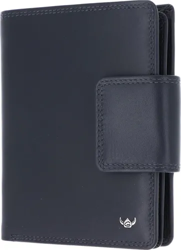 Golden Head Leder Geldbörse Polo RFID Protect Kombischeintasche 2300 Marineblau - Elegante Geldbörse mit klassischem Design und RFID-Schutz. Mehrere Fächer für optimale Organisation von Karten und Bargeld. Kompakt und langlebig, ideal für Alltag und besondere Anlässe.