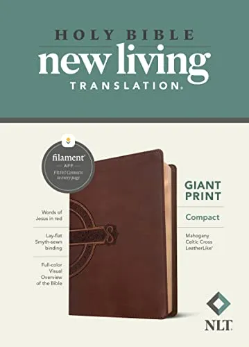 Heilige Bibel: Neue Leben Übersetzung mit Keltischem Kreuz