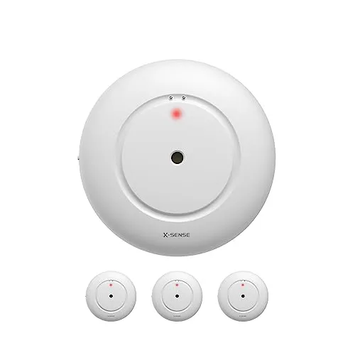 X-Sense STANDALONE Wassermelder ohne APP-Unterstützung, batteriebetriebener Wassersensor IP66, Mini-Wasserdetektor mit 110 dB Audio-Alarm, Wasseralarm Melder für Küchen, Waschbecken, WS01, 3er Set