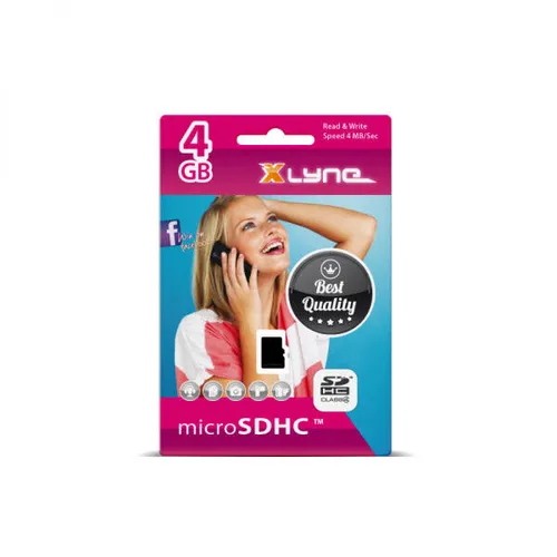 XLYNE micro SDHC Card 4 GB – Class 4