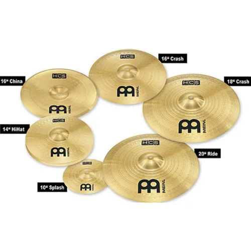 Meinl HCS Super Cymbal Set - Becken Set für Einsteiger, bietet ausgewogenen Klang und hohe Qualität für ein großartiges Musikerlebnis.