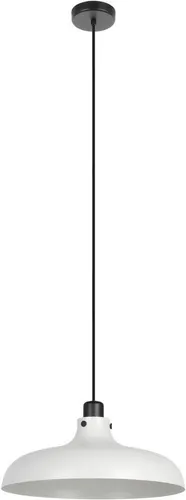 EGLO Hängelampe Matlock: Industrial Pendelleuchte für Esstisch - Stilvolle 1-flammige Hängelampe im Industrie-Design, ideal für Esszimmer und Küchen. Mit einem eleganten grauen Metall-Schirm und E27 Fassung für individuelle Lichtgestaltung.