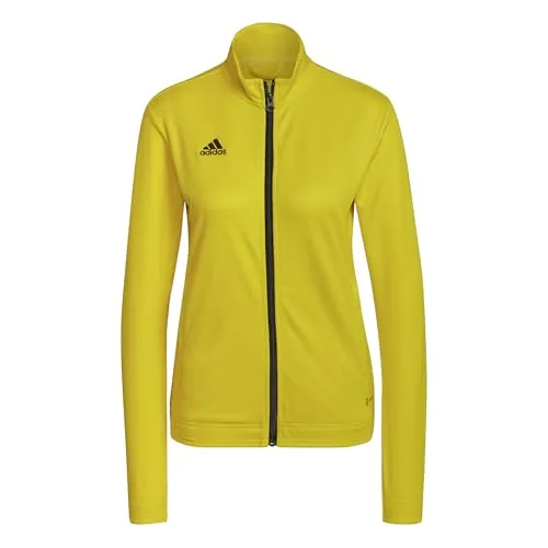 adidas Damen Entrada 22 Track Jacket, Team Yellow/Black, L in gelb von adidas