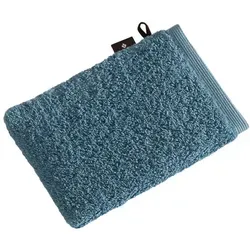 Vossen Waschhandschuh High Line 16 x 22 cm Baumwolle Cosmos in blau von Vossen