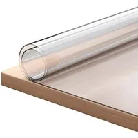Björn&Schiller Tischfolie transparent 90x120cm - Tischdecken aus 2mm dickem, hitzebeständigem PVC, schützt Möbel optimal vor Kratzern und Flecken, ideal für Haushalte mit Kindern und Haustieren.