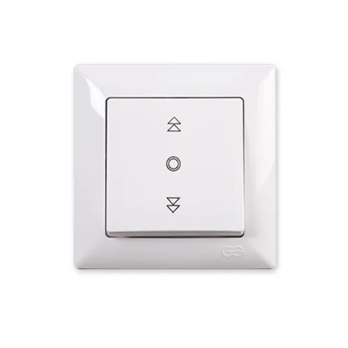 Günsan Visage Schalter 1x Schaltwippe UP Weiß - Eleganter Unterputz-Kippschalter in Weiß für den Innenbereich, ideal für eine einfache An/Aus-Bedienung und zuverlässige Elektroverdrahtung.