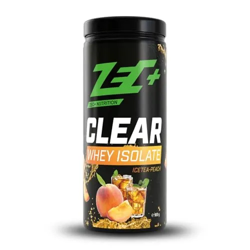 Zec+ Clear Whey Isolate 900g Eistee-Pfirsich - Sportnahrung: Erfrischendes Proteinpulver mit hochwertigem Whey-Isolat, perfekt für aktive Menschen und Fitness-Enthusiasten.
